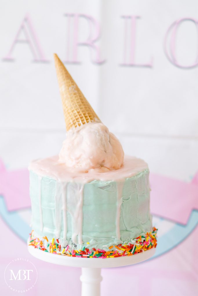 Ice Cream Parlor Themed First Birthday Party | Virginia Event ...