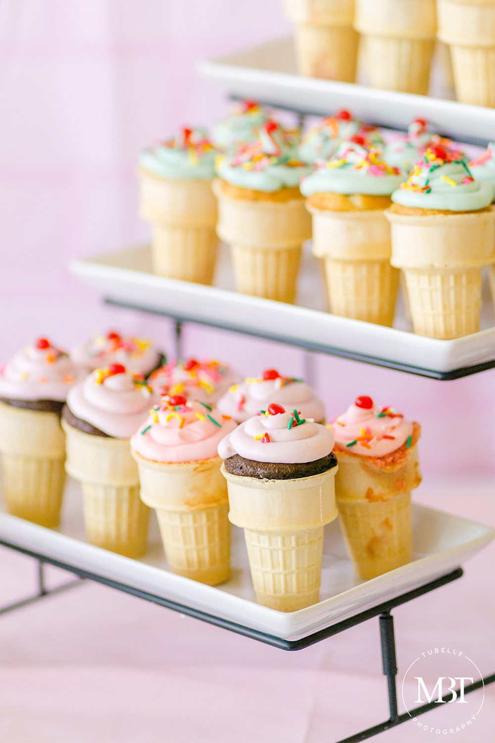 ice cream themed party, details - cupcakes, in Arlington, Virginia, taken by DMV event photographer