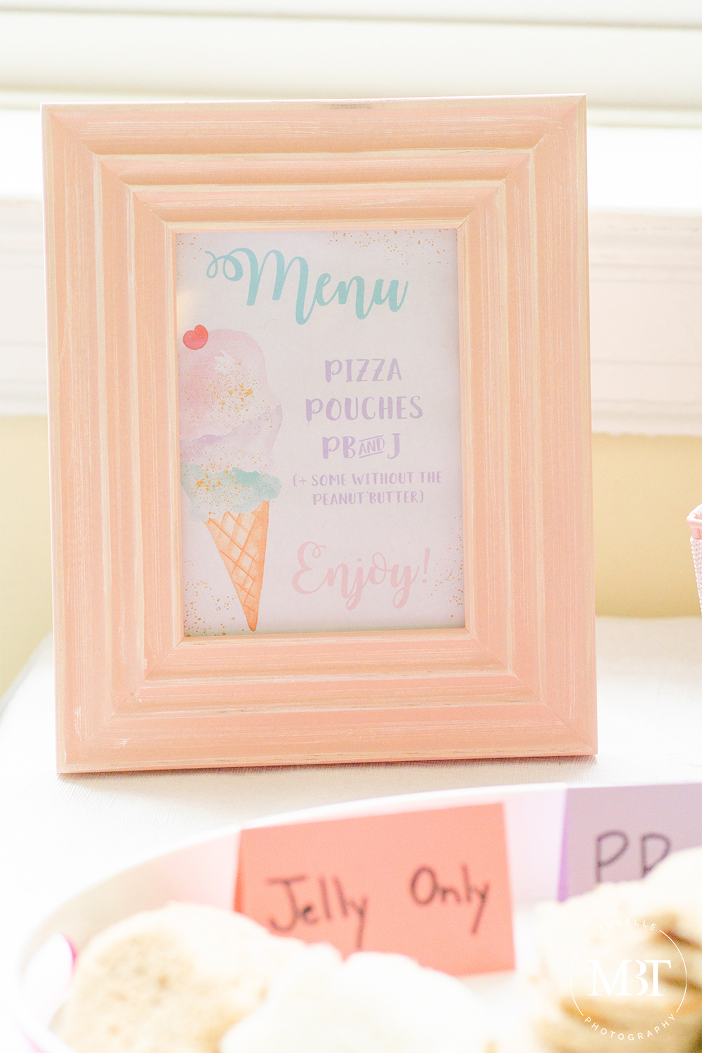 ice cream themed party, food label, in Arlington, Virginia taken by Virginia event photographer