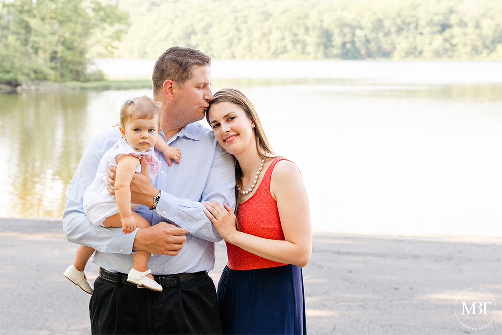 family of 3 during their family session at Burke Lake Park in Fairfax, Virginia by a Virginia family photographer