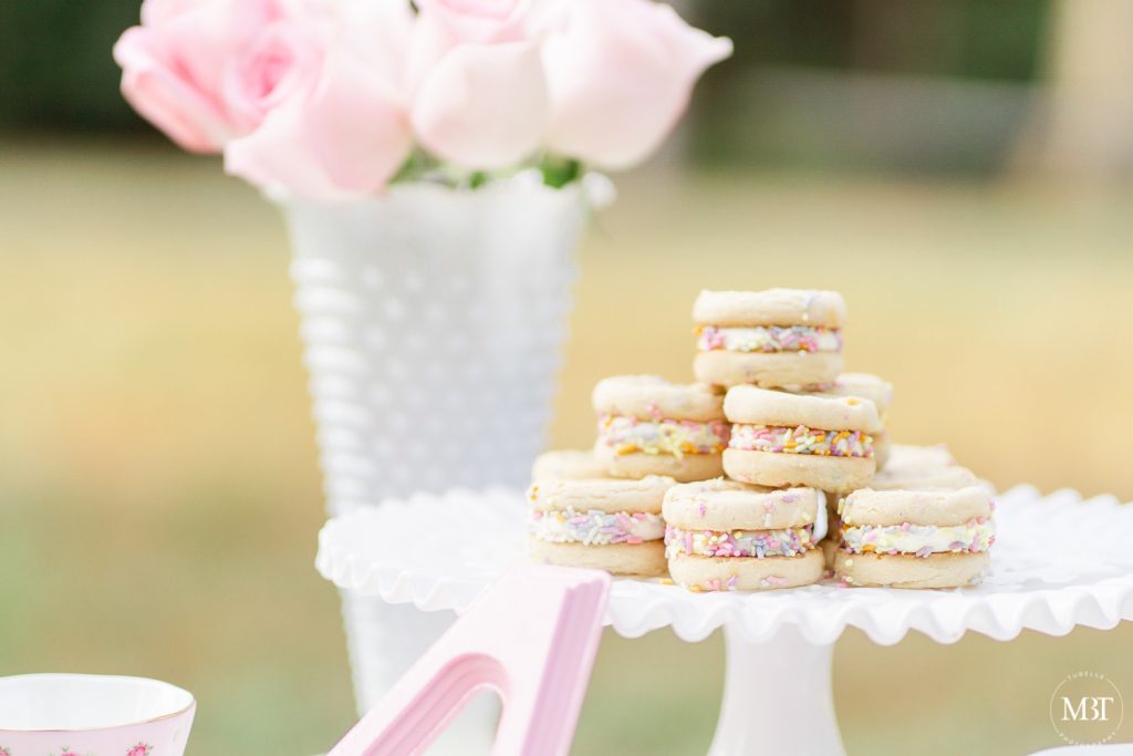 macarons during a family session by a Northern Virginia photographer