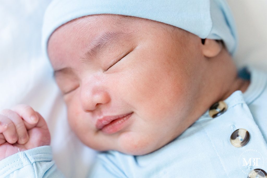 baby boy during a lifestyle newborn session in Fairfax, Virginia taken by TuBelle Photography, a lifestyle newborn photographer in Northern Virginia