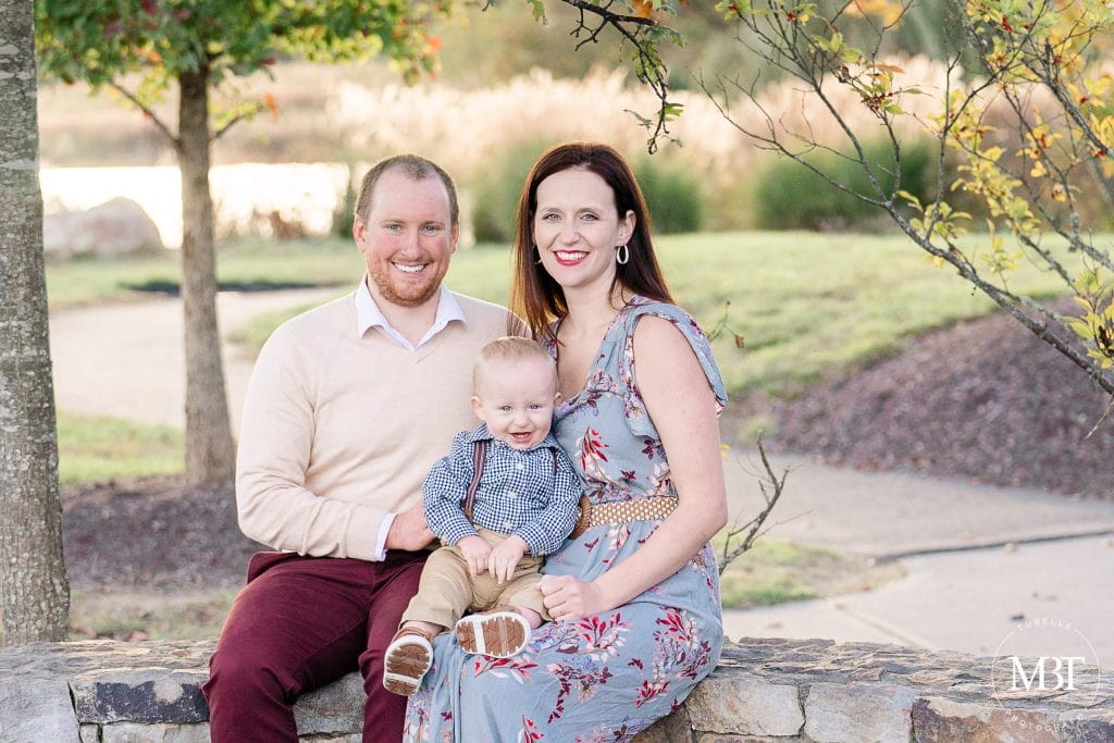 family of 3 during their family session in Aldie, Virginia, taken by TuBelle Photography, a Virginia family photographer