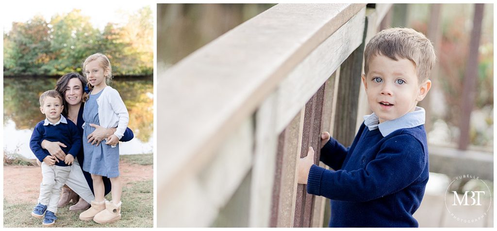 mommy with kids during their family session in Sterling, Virginia, taken by TuBelle Photography, a Northern Virginia family photographer