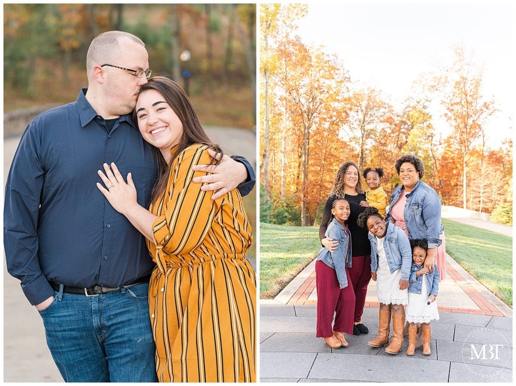 family pictures at Semper Fidelis Memorial Chapel, taken by TuBelle Photography, a Virginia family photographer