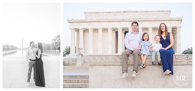 Washington Monument Family Portraits of Mom Dad and Siblings taken by DMV Family Photographer TuBelle Photography