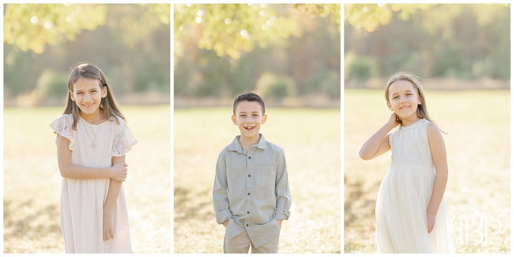Kids smiling during fall minis taken by Loudoun County, VA photographer