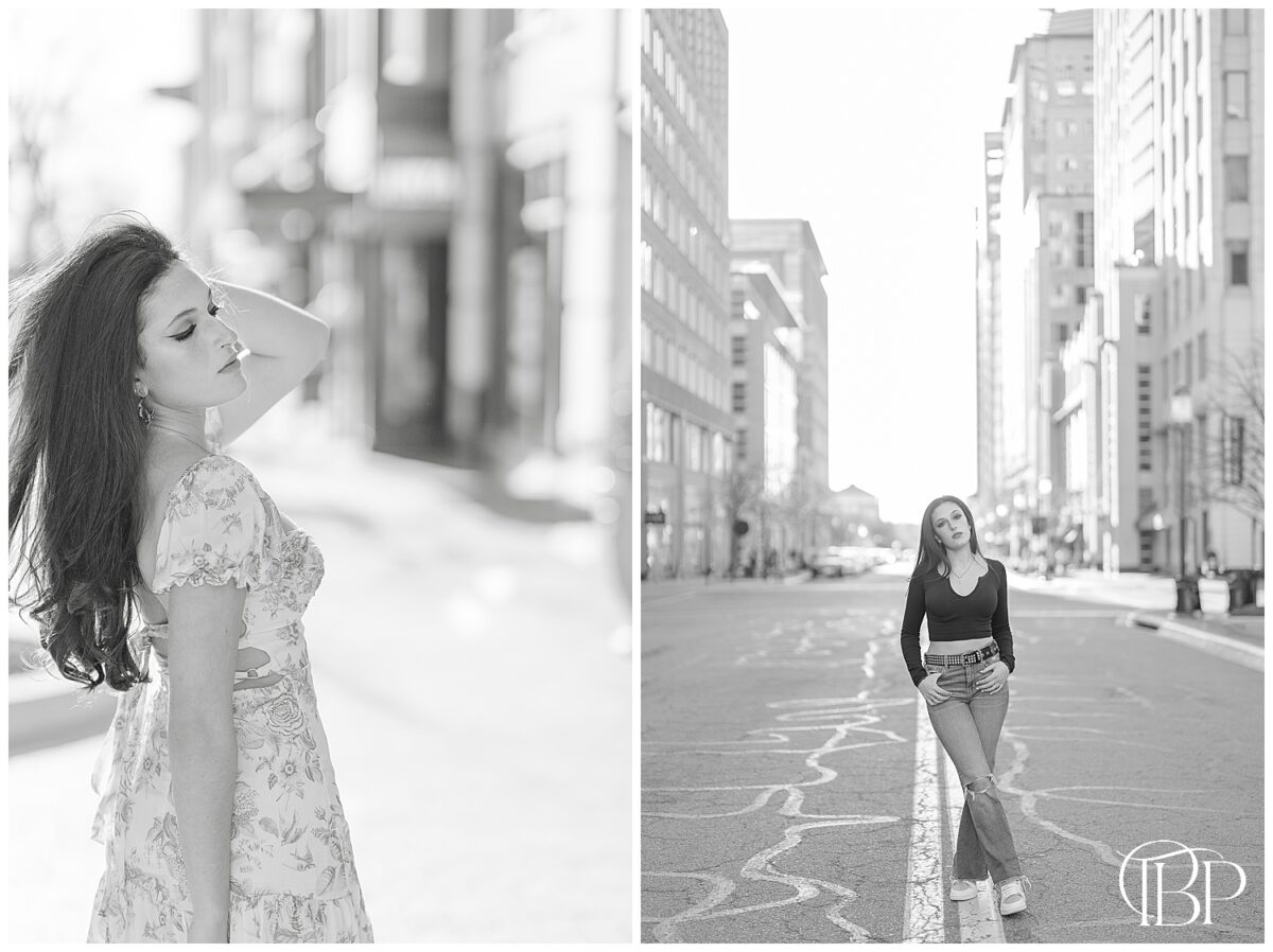 Edgy Senior Pictures In Downtown Reston, VA - TuBelle Photography
