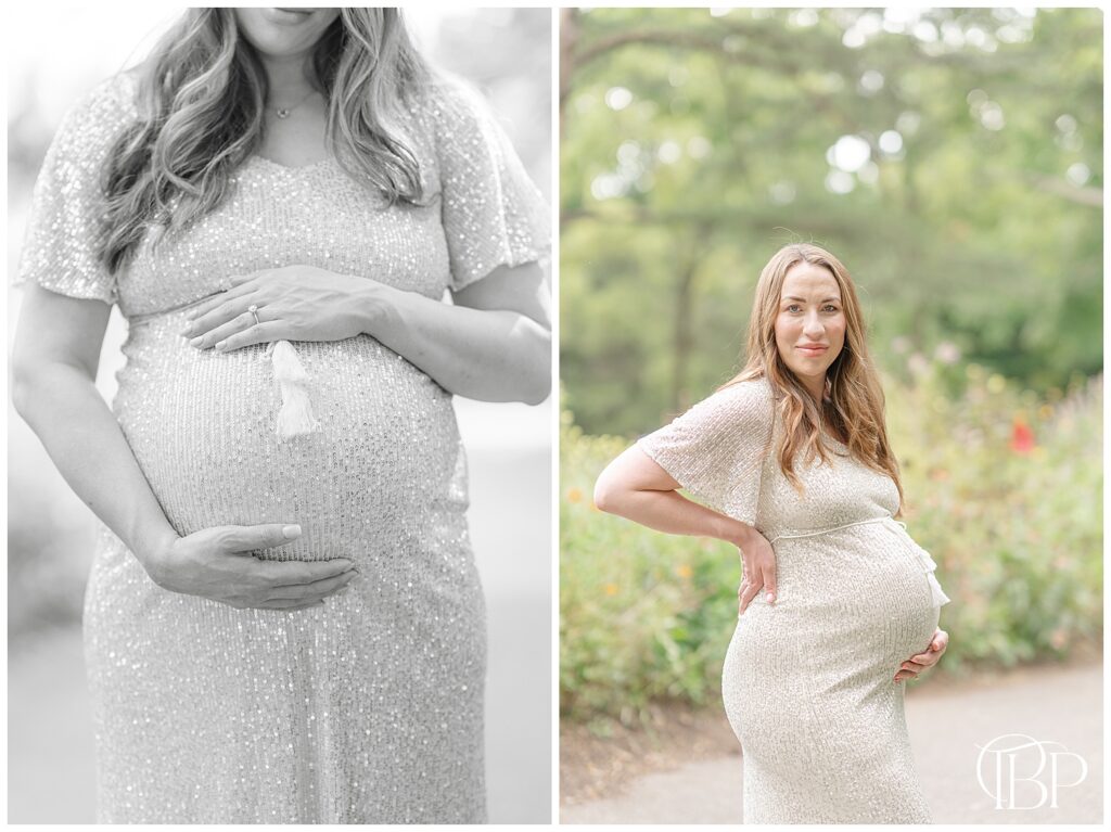 First time mom during Reston, VA maternity photos