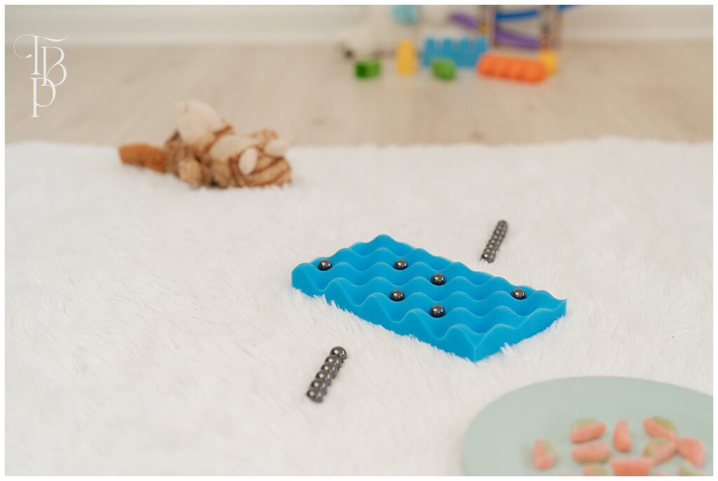 Magnetic chess board at the kids' play room