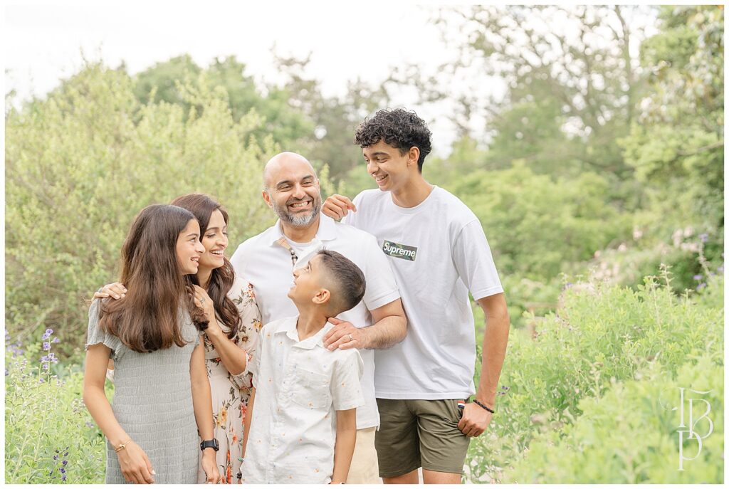 Family of 5 laughing