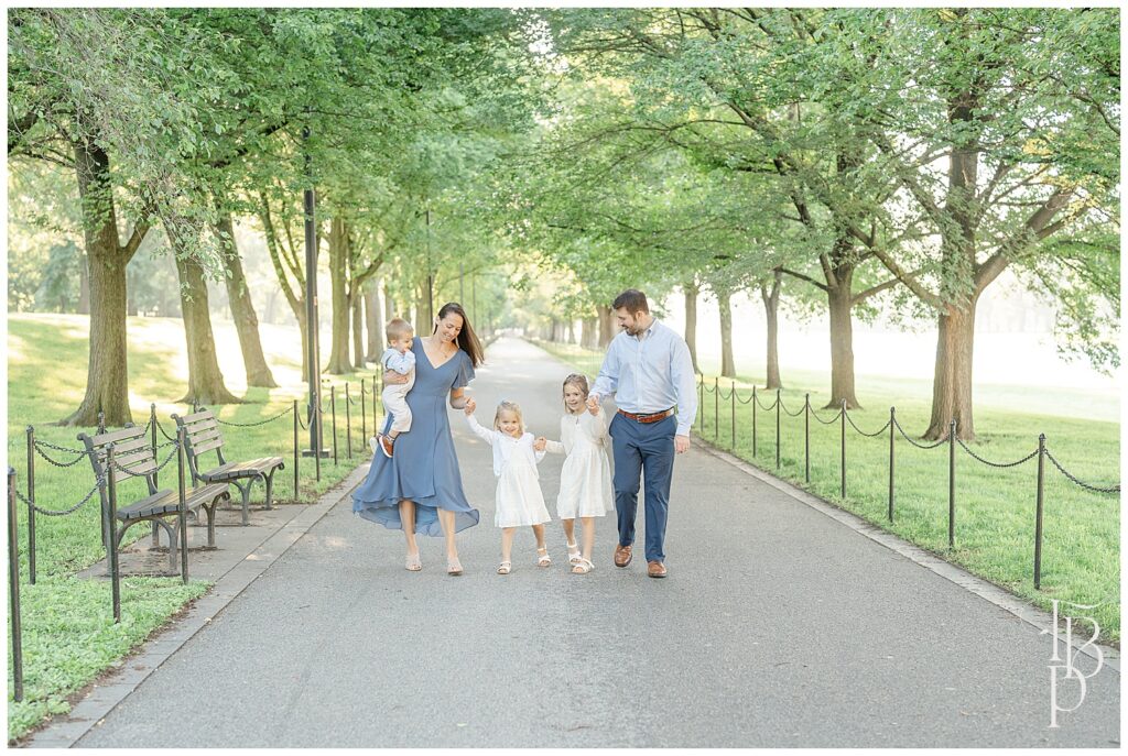 Family having fun at the park