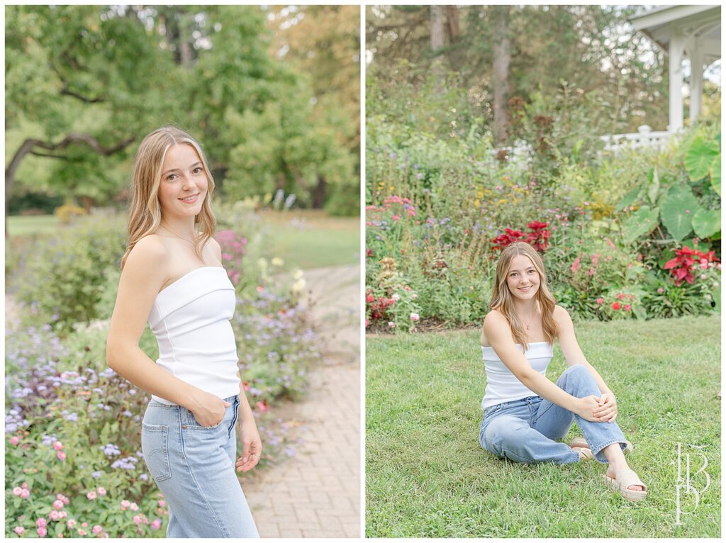 Spring senior photo in Virginia