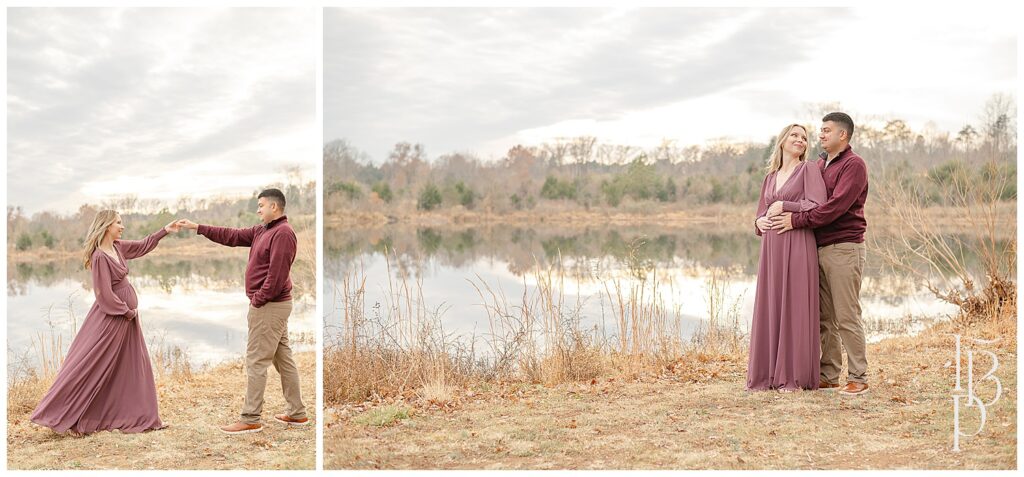 Winter maternity session