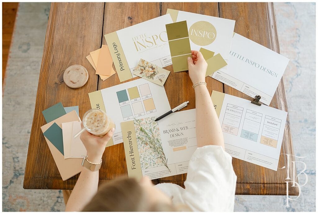 Business owner working behind the scenes