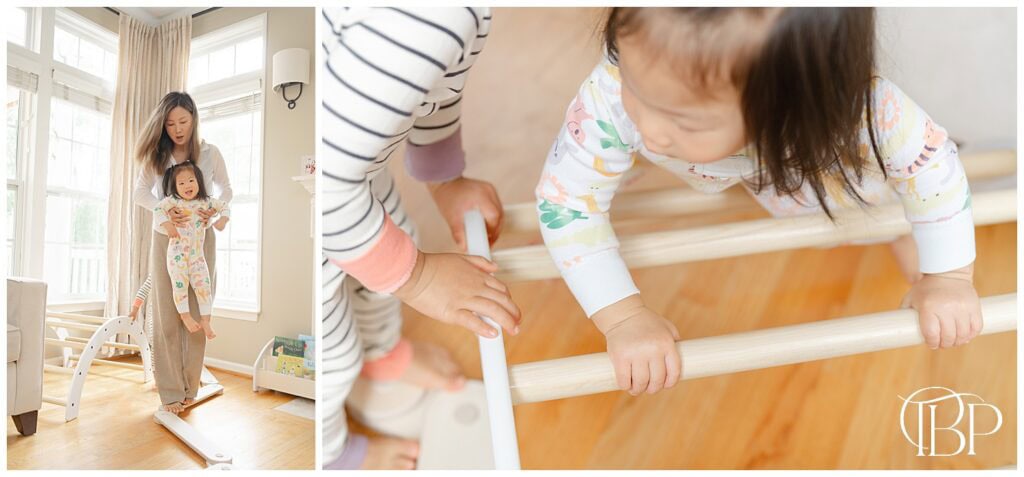 Mom playing with kids in Sterling, VA