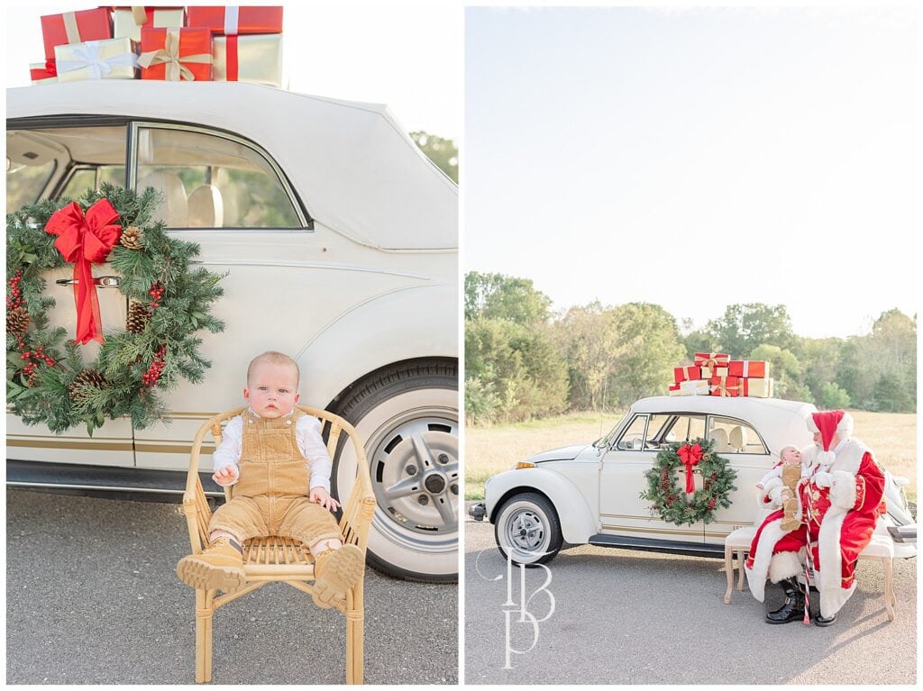 Betsy Bug with Santa Christmas minis in Northern Virginia