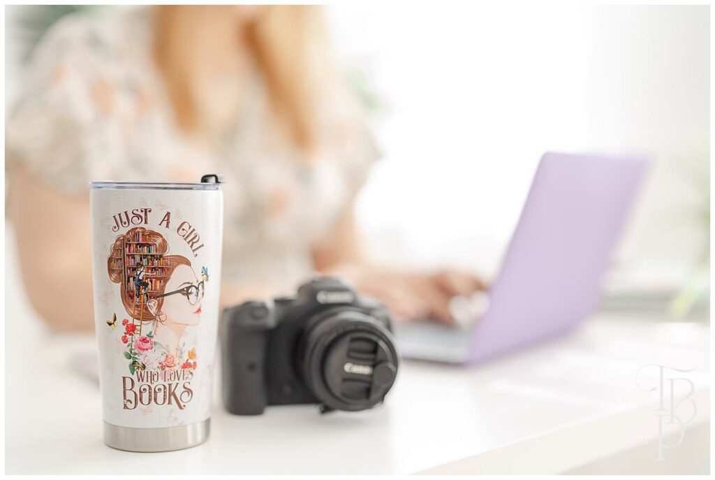 Brand detail photo showcasing personal touches and tools used in daily business operations