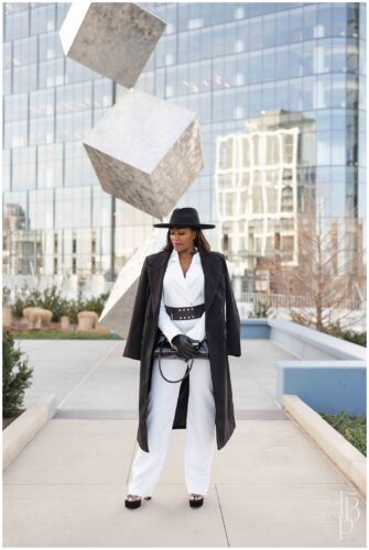 Product photography for a jumpsuit